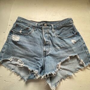 Levis W30 Button Fly denim shorts